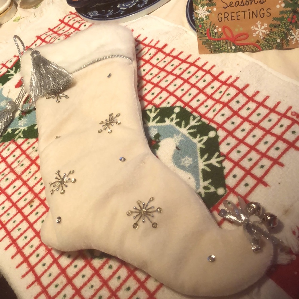Velvety Christmas stocking